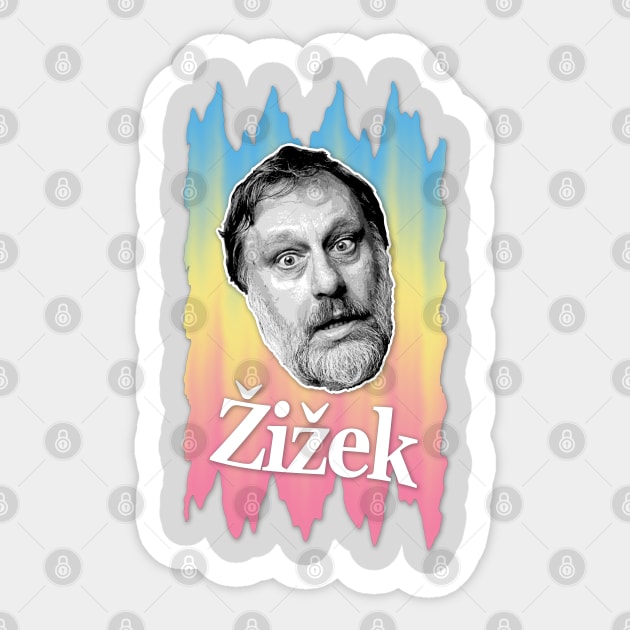 Slavoj Žižek #2 Tribute Design Sticker by DankFutura